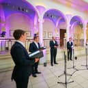 The Gesualdo Six performing at Perth Museum, one of the highlights of this year's Perth Arts Festival PIC: Fraser Band