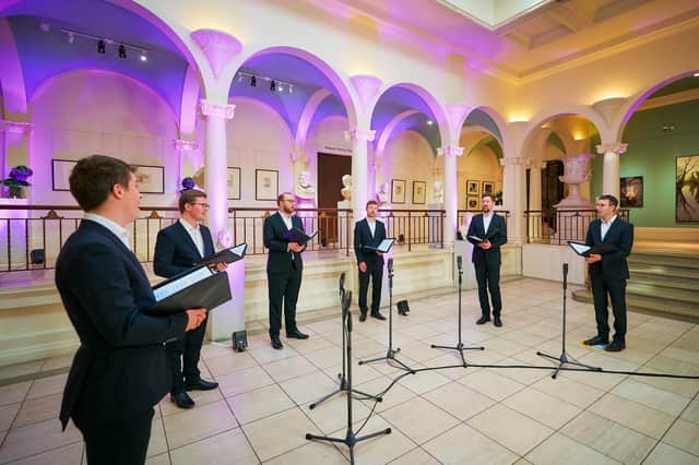 The Gesualdo Six performing at Perth Museum, one of the highlights of this year's Perth Arts Festival PIC: Fraser Band