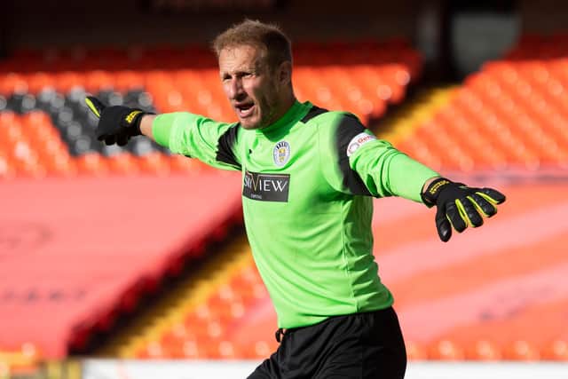 Zdenek Zlamal appearing for St Mirren in their 2-1 defeat at Dundee United. Picture: SNS