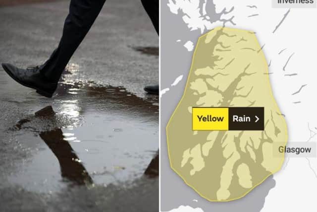 Yellow weather warning extended into the weekend with flooding and travel disruption predicted by the Met Office.