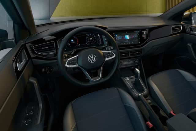 The new Volkswagen Nivus shares its interior and platform with the T-Cross