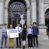 Campaigners launch the Unlock Erasmus initiative in Glasgow.  Image: Kelsey Craig Photography