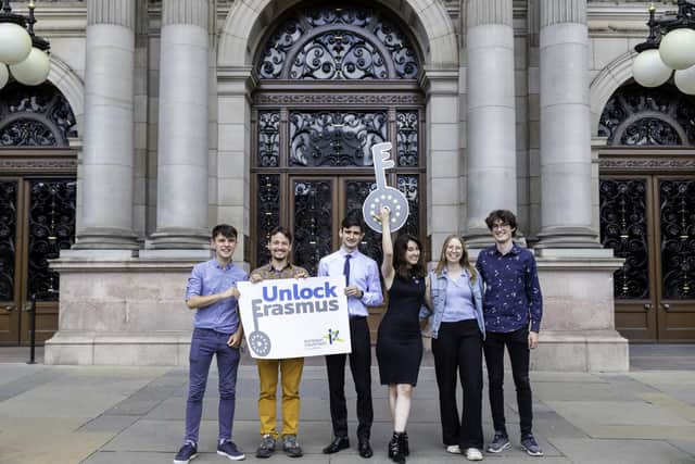 Campaigners launch the Unlock Erasmus initiative in Glasgow. Image: Kelsey Craig Photography