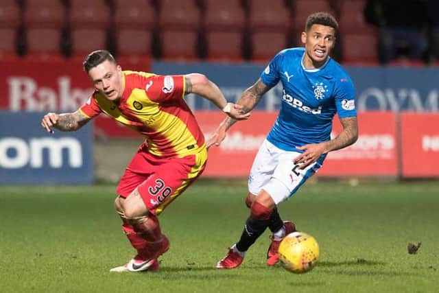 Rangers' James Tavernier (R) in action with Partick Thistle's Miles Storey when the sides met in 2018. (Picture: SNS Group Alan Harvey)