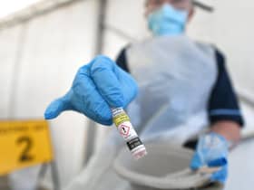 Nurse manager Jean Stevenson at the Gartnavel General Hospital testing centre in Glasgow. Picture: John Devlin