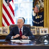 If re-elected in 2024, Joe Biden will be 86 when his second term as US president ends (Picture: Doug Mills/pool/Getty Images)