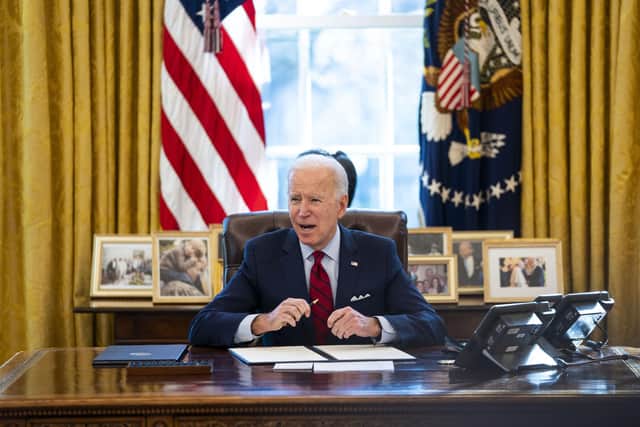 If re-elected in 2024, Joe Biden will be 86 when his second term as US president ends (Picture: Doug Mills/pool/Getty Images)