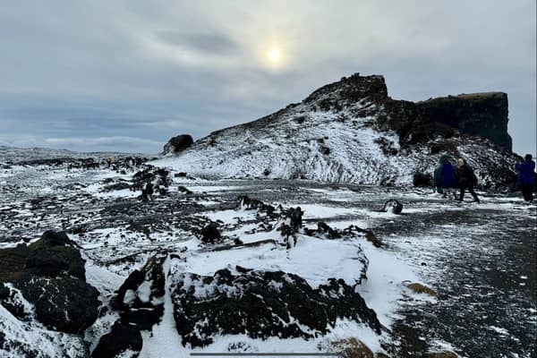 The breathtaking landscape outside of Reykjavik