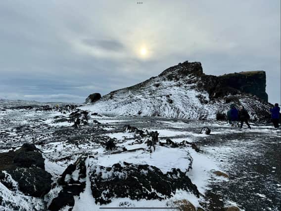 The breathtaking landscape outside of Reykjavik