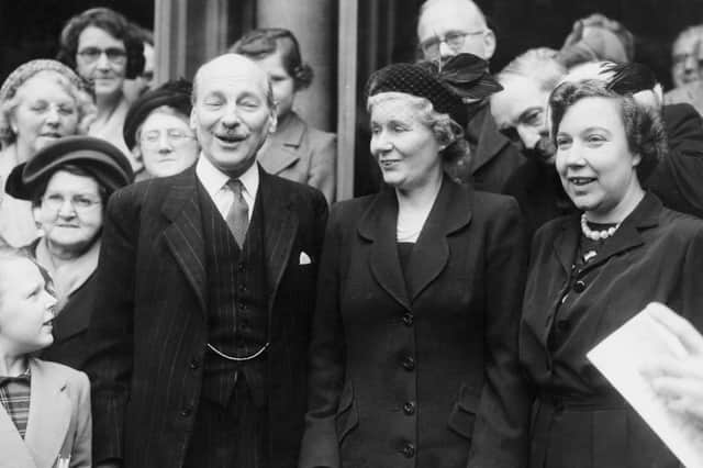 Clement Attlee, with his wife Violet Atlee, centre, and Leeds North East MP Alice Bacon, pictured in Scarborough in 1951 (Picture: Keystone/Hulton Archive/Getty Images)