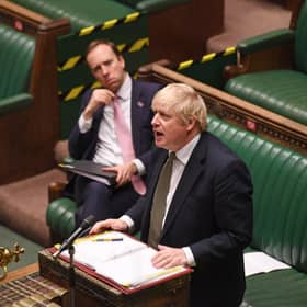 Prime Minister Boris Johnson during Prime Minister's Questions in the House of Commons, London. (UK Parliament/Jessica Taylor)