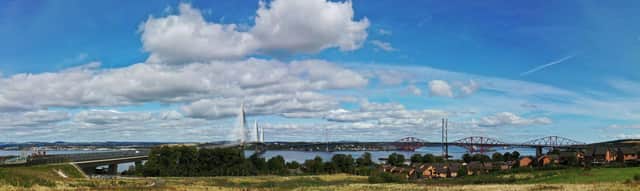 Plans have been lodged to build 176 new homes with "famous views" of the new Queensferry Crossing over the Forth