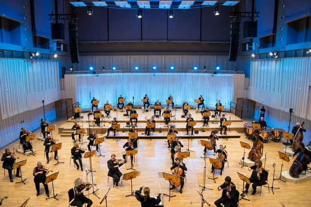 The RSNO performing at Glasgow Royal Concert Hall's New Auditorium on 6 November 2020 PIC: Courtesy of the RSNO