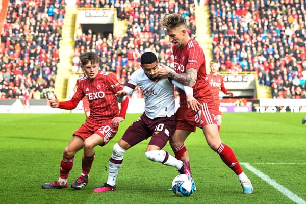Aberdeen and Hearts are battling for third spot. (Photo by Paul Byars / SNS Group)