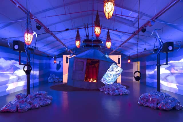 Installation view of Heather Phillipson's work at Tate Liverpool PIC: Matt Greenwood