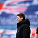Rangers boss Steven Gerrard is seen as an outsider for the Spurs job. (Photo by Rob Casey / SNS Group)