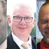 Brett McCullough, Donald Dinne and Chris Stuchbury were killed in the crash.