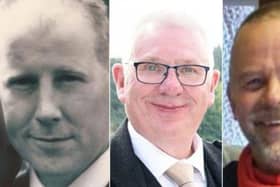Brett McCullough, Donald Dinne and Chris Stuchbury were killed in the crash.