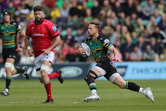 Rory Hutchinson's performances this season for Northampton Saints have impressed Gregor Townsend. (Photo by David Rogers/Getty Images)
