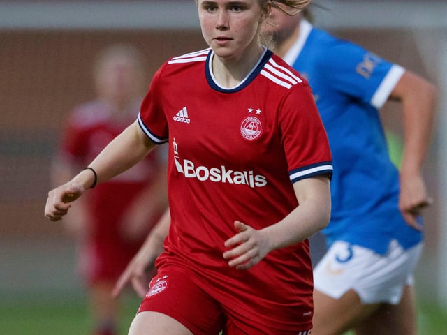 Teenager Eva Thomson has already picked up two titles in her short career, having being part of Aberdeen's rise to the SWPL. She's been a vital part of the Dons team which has adapted incredibly well to the top tier following promotion last season.