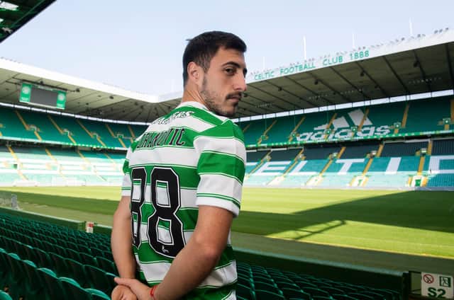 New Celtic signing Josip Juranovic during his unveiling at Parkhead