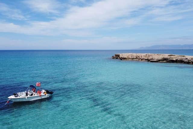 An aerial view of the Akamas Peninsula along the western coast of Cyprus (Photo: ETIENNE TORBEY/AFP via Getty Images)