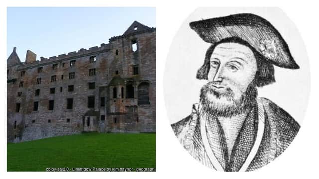 A handwritten fragment of a poem by Sir David Lyndsay, who sat at the heart of court life at Linlithgow Palace during the life of James V, has been discovered. (Picture: Kim Traynor/geograph.org/CC)