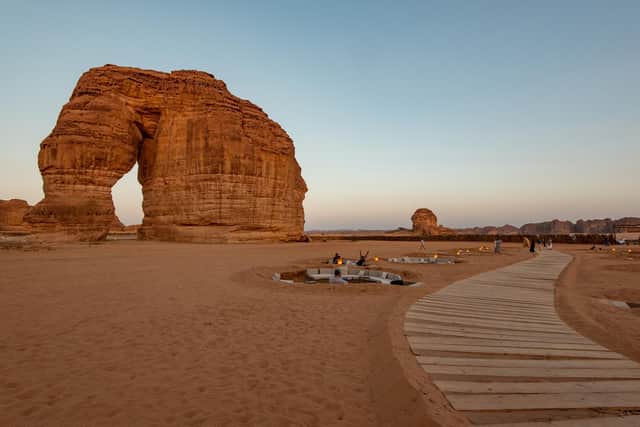 Elephant Rock, a famous photo stop in AlUla.
