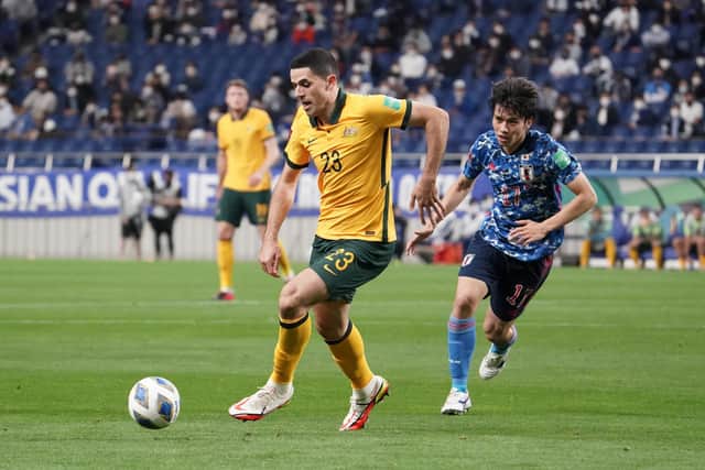 Tom Rogic played against his Celtic team-mate Kyogo for Australia against Japan earlier this week.