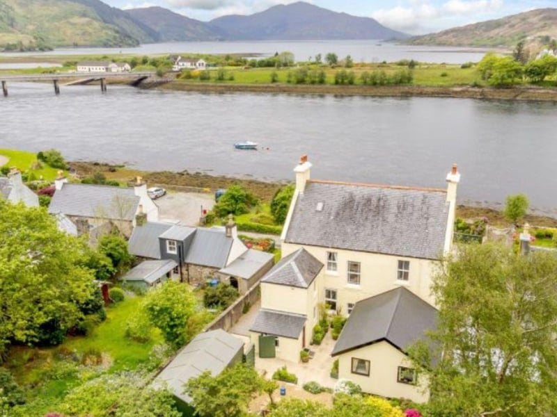 If you have a spare half a million pounds you could be the new owner of Tigh Tasgaidh, a beautifully upgraded detached six bedroom (and five bathroom) home in the small former Highland fishing village of Dornie. Just a short distance from the famous Eilean Donan Castle, it looks out over the sea frontage of Loch Long. Contact Strutt and Parker for more information.