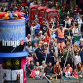 The Royal Mile is usually thronged with crowds during the Fringe.