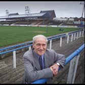 Allan McGraw at Greenock Morton ground Cappielow, where a stand is now named after him (Picture: Donald MacLeod)