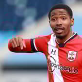 Kayne Ramsay of Southampton gestures during the Premier League 2 match between Manchester City U23 and Southampton U23. (Photo by James Gill - Danehouse/Getty Images)