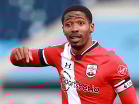 Kayne Ramsay of Southampton gestures during the Premier League 2 match between Manchester City U23 and Southampton U23. (Photo by James Gill - Danehouse/Getty Images)