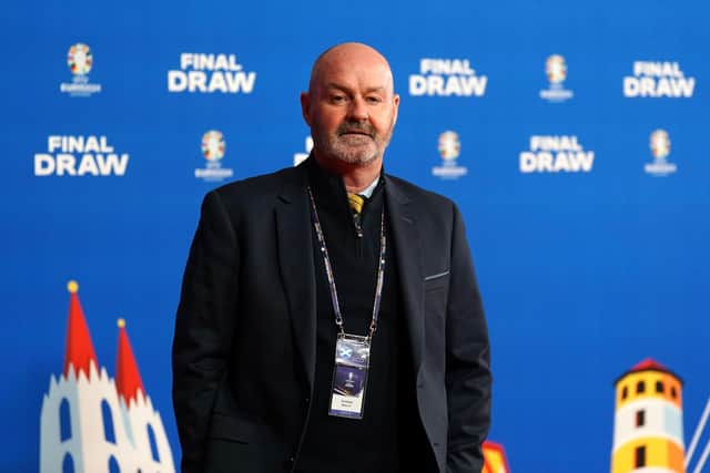 Scotland head coach Steve Clarke watched on as his team were put in a group with Germany, Switzerland and Hungary at Euro 2024.
