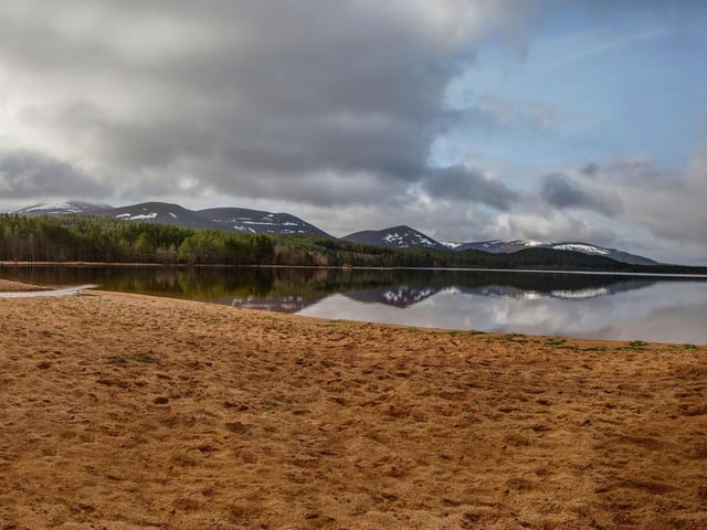 Loch Morlich Beach has a few claims to fame - including being Britain's highest beach over sea level and Scotland's only freshwater beach with a Rural Beach Award. As well as a stretch of golden sand and stunning views over the Cairngorms, it's also a centre for watersports