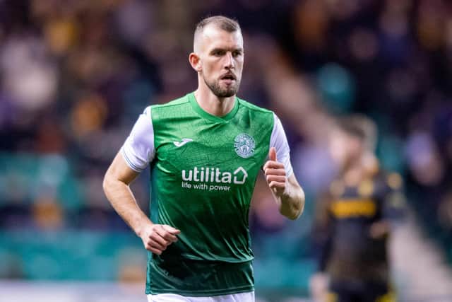 Hibs striker Christian Doidge.