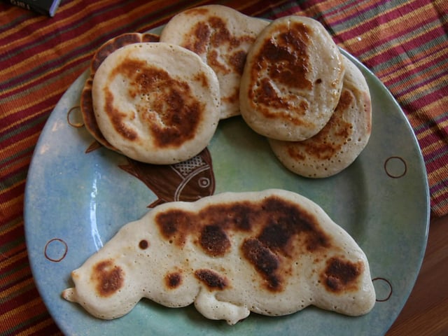 Scotch pancakes are also known as 'drop' or 'dropped scones', because of the action of dropping soft spoonfuls of the mixture into the pan. The recipe is very simple and they serve as a delicious breakfast or dessert. Scotch Pancakes are compared to their ‘American cousins’ but thought to have more history and tradition behind them.