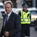 Alister Jack Secretary of State for Scotland of the United Kingdom arrives at the UK Covid inquiry at the Edinburgh International Conference Centre. (Photo by Jeff J Mitchell/Getty Images)