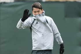 Celtic striker Oh Hyeon-gyu is the subject of a £4m bid from Genk. (Photo by Ross MacDonald / SNS Group)