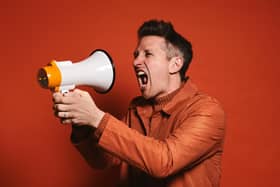 Climate comedian Stuart Goldsmith has been playing to a packed room for his new show Spoilers at the Edinburgh Festival Fringe, but he opted not to advertise the theme is climate change. Picture: Matt Crockett