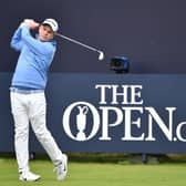 Bob MacIntyre tees off on his Open debut at Royal Portrush in 2019, when he tied for sixth. Picture: Paul Ellis/AFP via Getty Images.