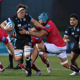 Glasgow Warriors and Newcastle Falcons played each other at Scotstoun in pre-season, with Newcastle winning 12-7. (Photo by Alan Harvey / SNS Group)