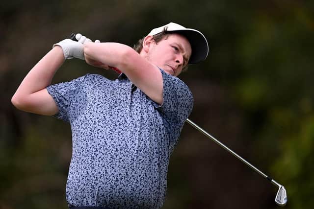 Bob MacIntyre on the third tee during the final round of the Magical Kenya Open Presented by Absa at Muthaiga Golf Club in Nairobi. Picture: Stuart Franklin/Getty Images.