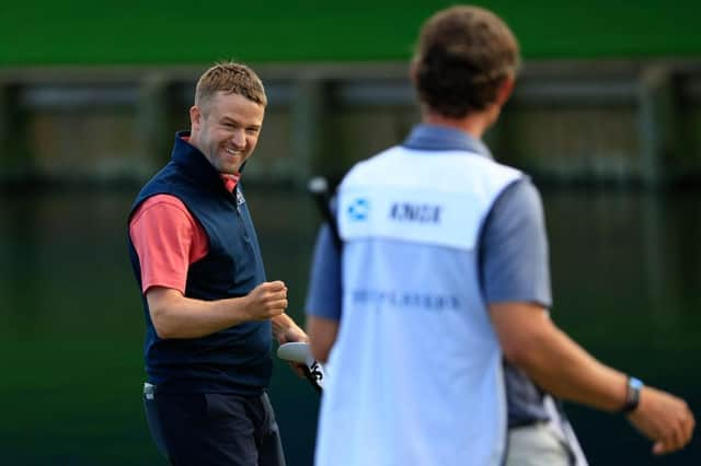 Russell Knox enjoyed finishing with a birdie to claim a share of sixth spot in The Players Championship on the Stadium Course at TPC Sawgrass last year. Picture: Mike Ehrmann/Getty Images.