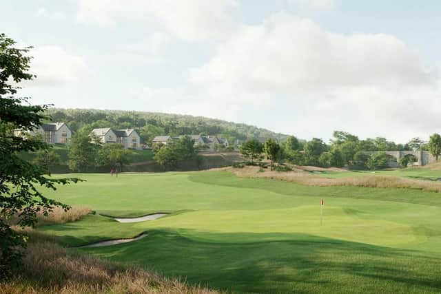 The golf development sits just to the edge of the Aberdeenshire town of Stonehaven. PIC: Contributed.