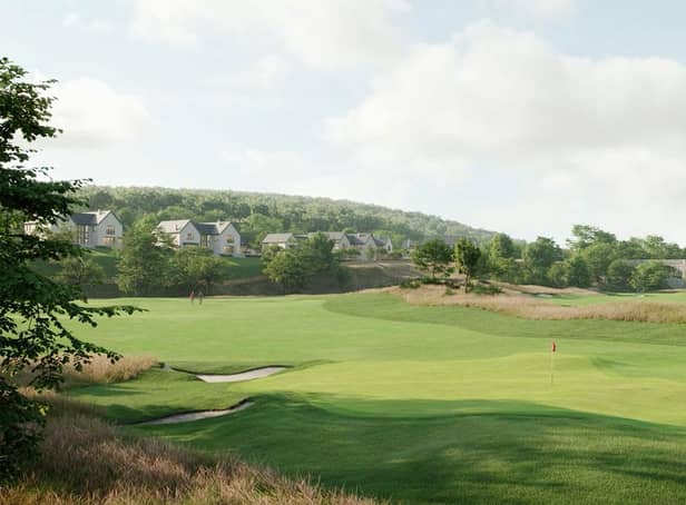 The golf development sits just to the edge of the Aberdeenshire town of Stonehaven. PIC: Contributed.