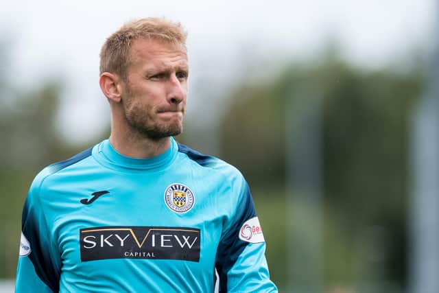 Zdenek Zlamal during his emergency loan spell with St Mirren earlier in the season. Picture: SNS