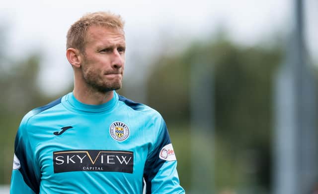 Zdenek Zlamal during his emergency loan spell with St Mirren earlier in the season. Picture: SNS