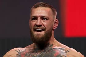 UFC star Conor McGregor has expressed interest in buying Celtic, Chelsea and Manchester United. (Photo by Stacy Revere/Getty Images)